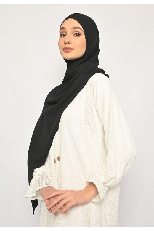 Pasmina Saina Lasercut Black